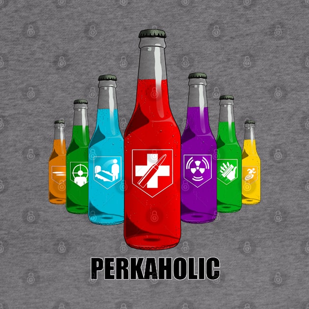 Zombie Perks in Triangle Perkaholic on Charcoal by LANStudios